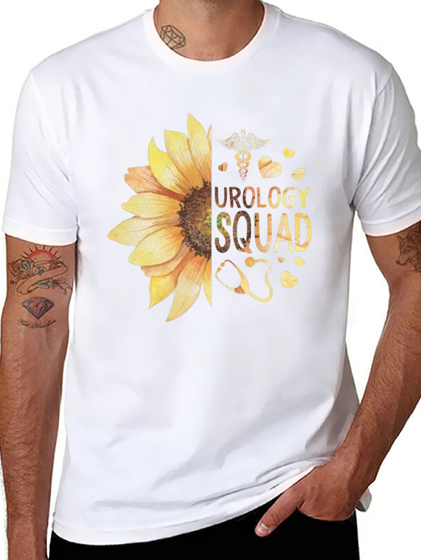 Urology Squad Sunflower Graphic T-Shirt