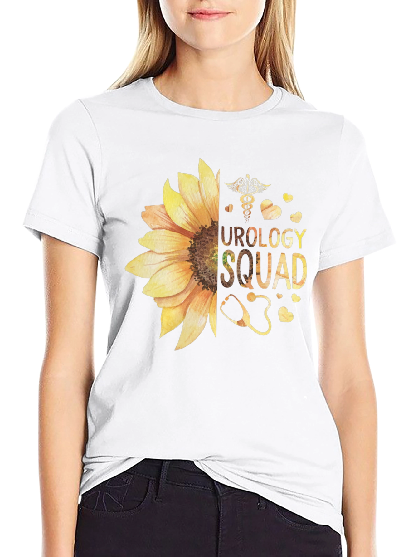 Urology Squad Sunflower Graphic T-Shirt