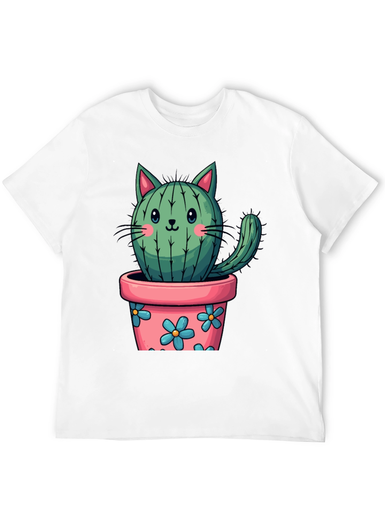 Cactus Cat T-Shirt - Cute Plant Lover Tee