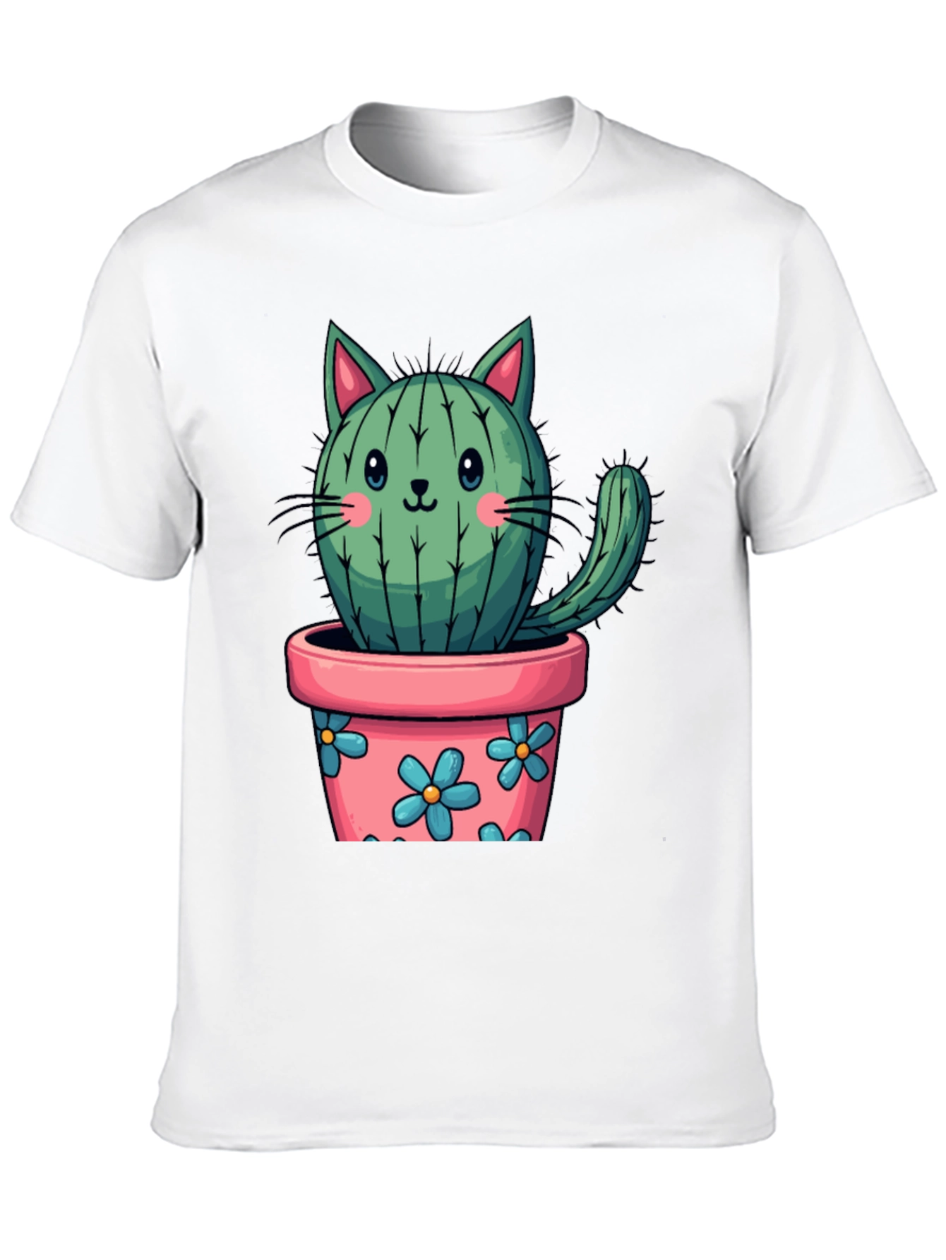 Cactus Cat T-Shirt - Cute Plant Lover Tee