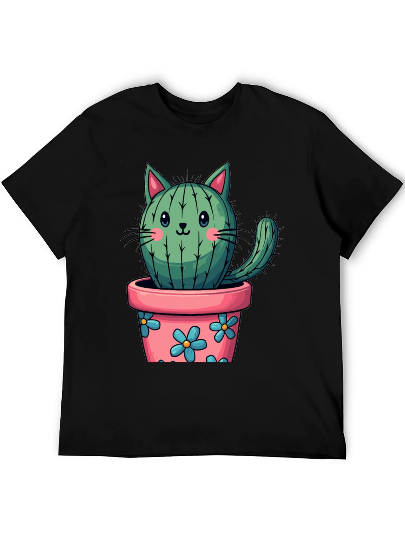 Cactus Cat T-Shirt - Cute Plant Lover Tee