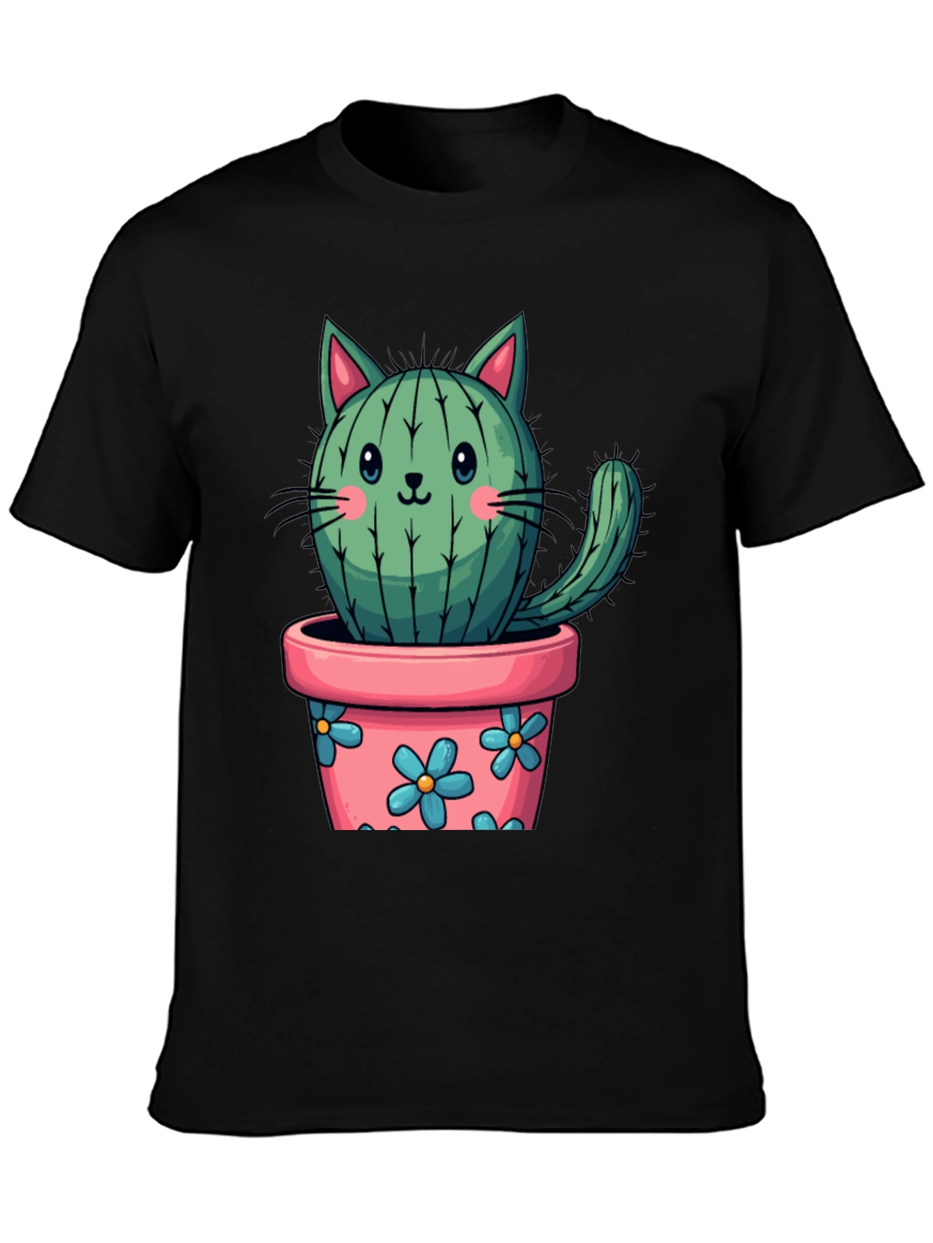 Cactus Cat T-Shirt - Cute Plant Lover Tee
