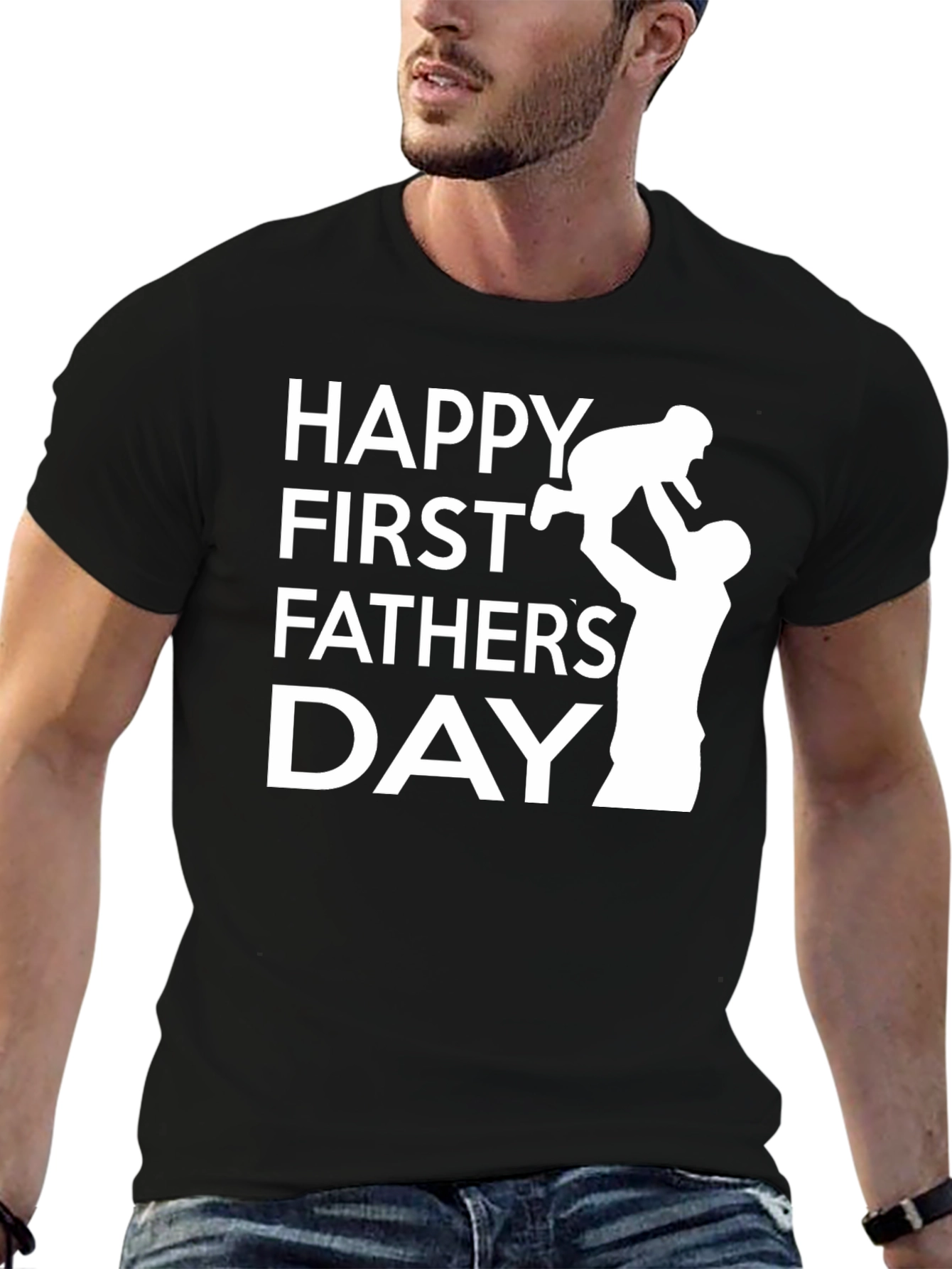 Happy First Fathers Day Graphic T-Shirt