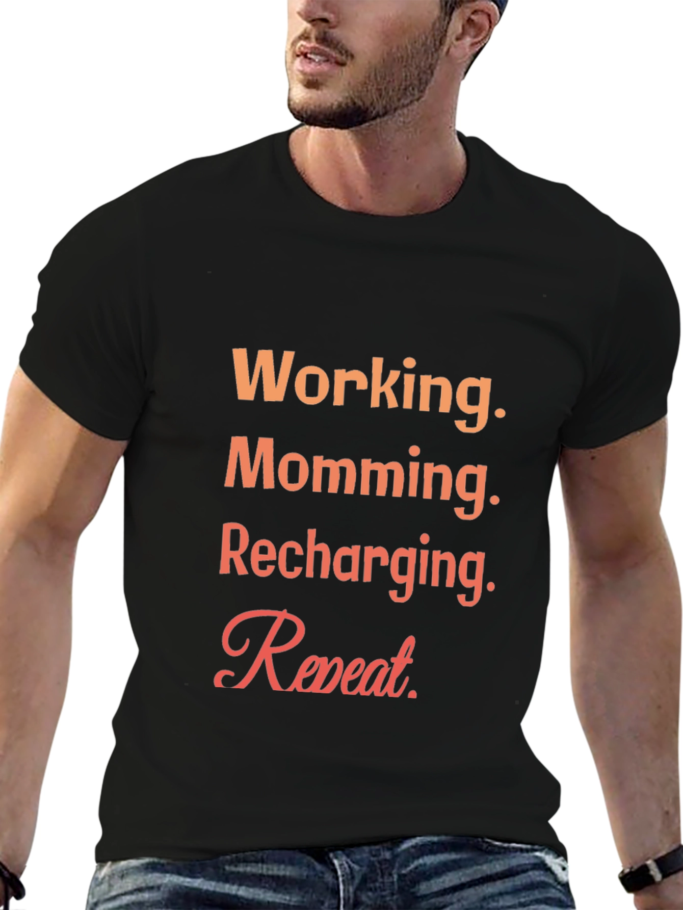 Working Mom Tee - Recharging Repeat