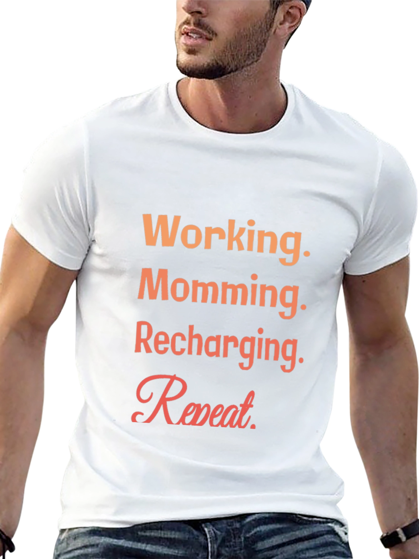 Working Mom Tee - Recharging Repeat