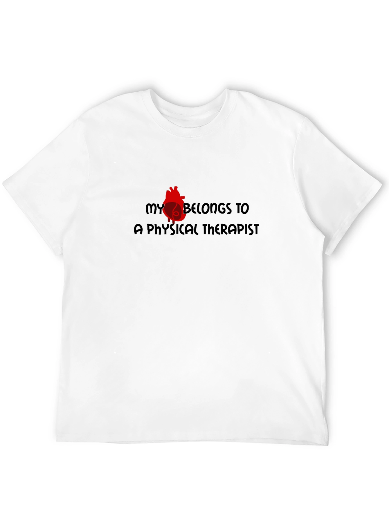 Physical Therapist Heart Graphic T-Shirt