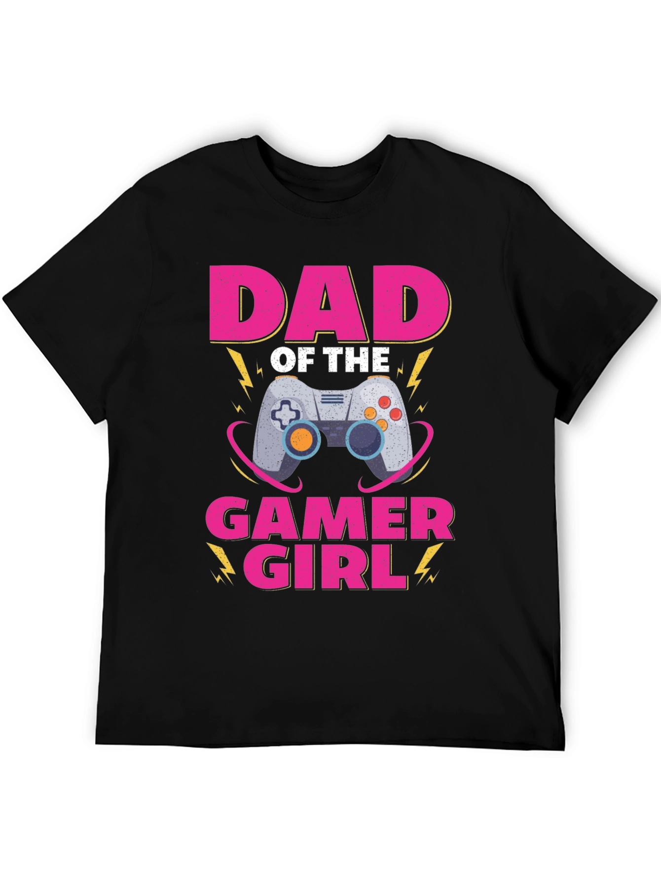 Dad of the Gamer Girl T-Shirt - Black