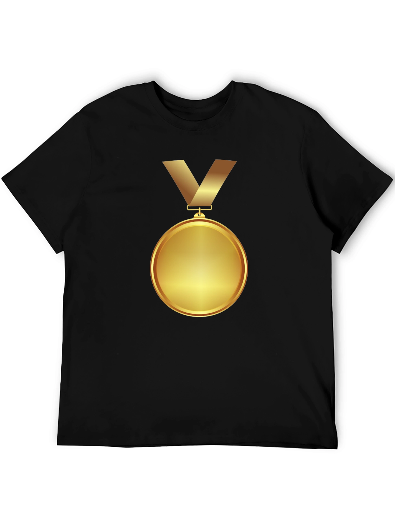 Winners Gold Medal Graphic Tee - Premium Black T-Shirt