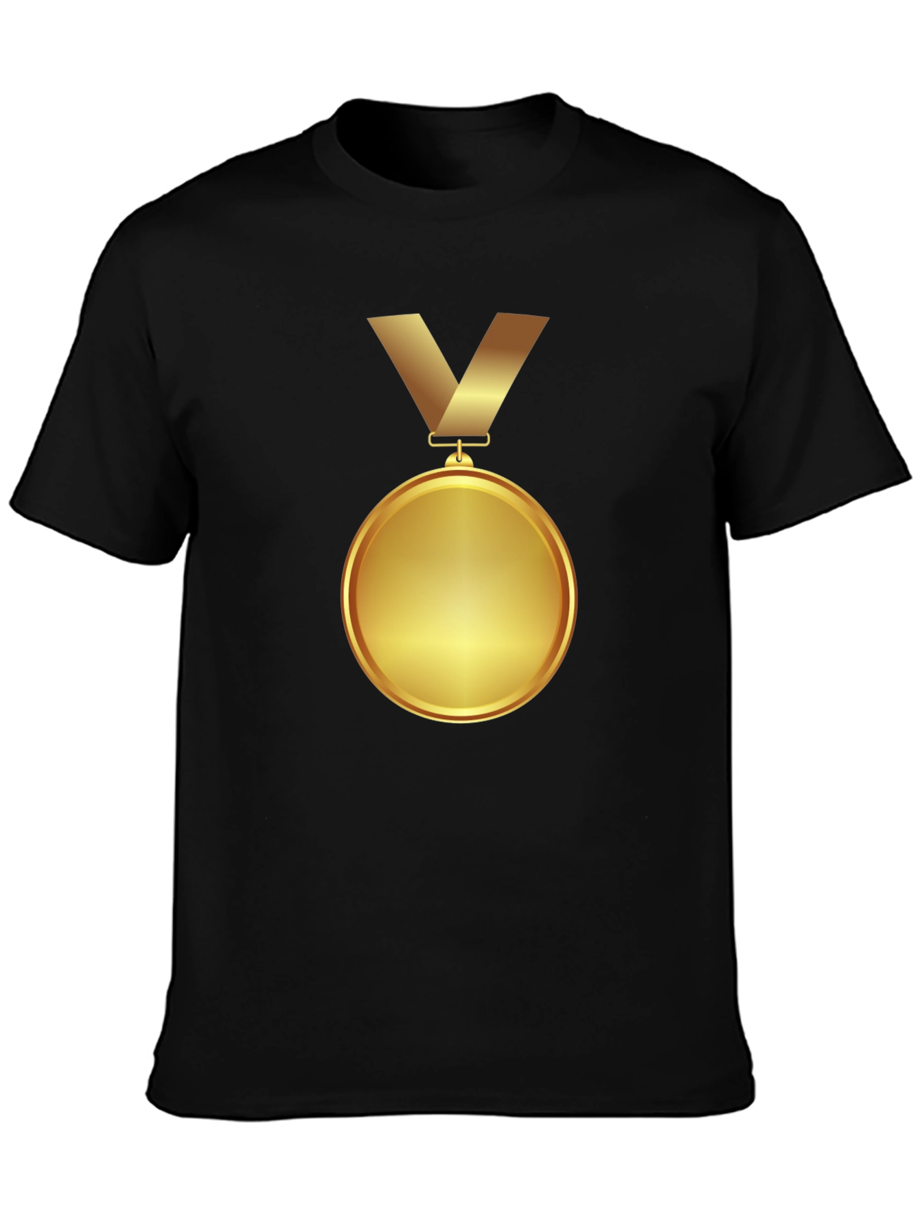 Winners Gold Medal Graphic Tee - Premium Black T-Shirt