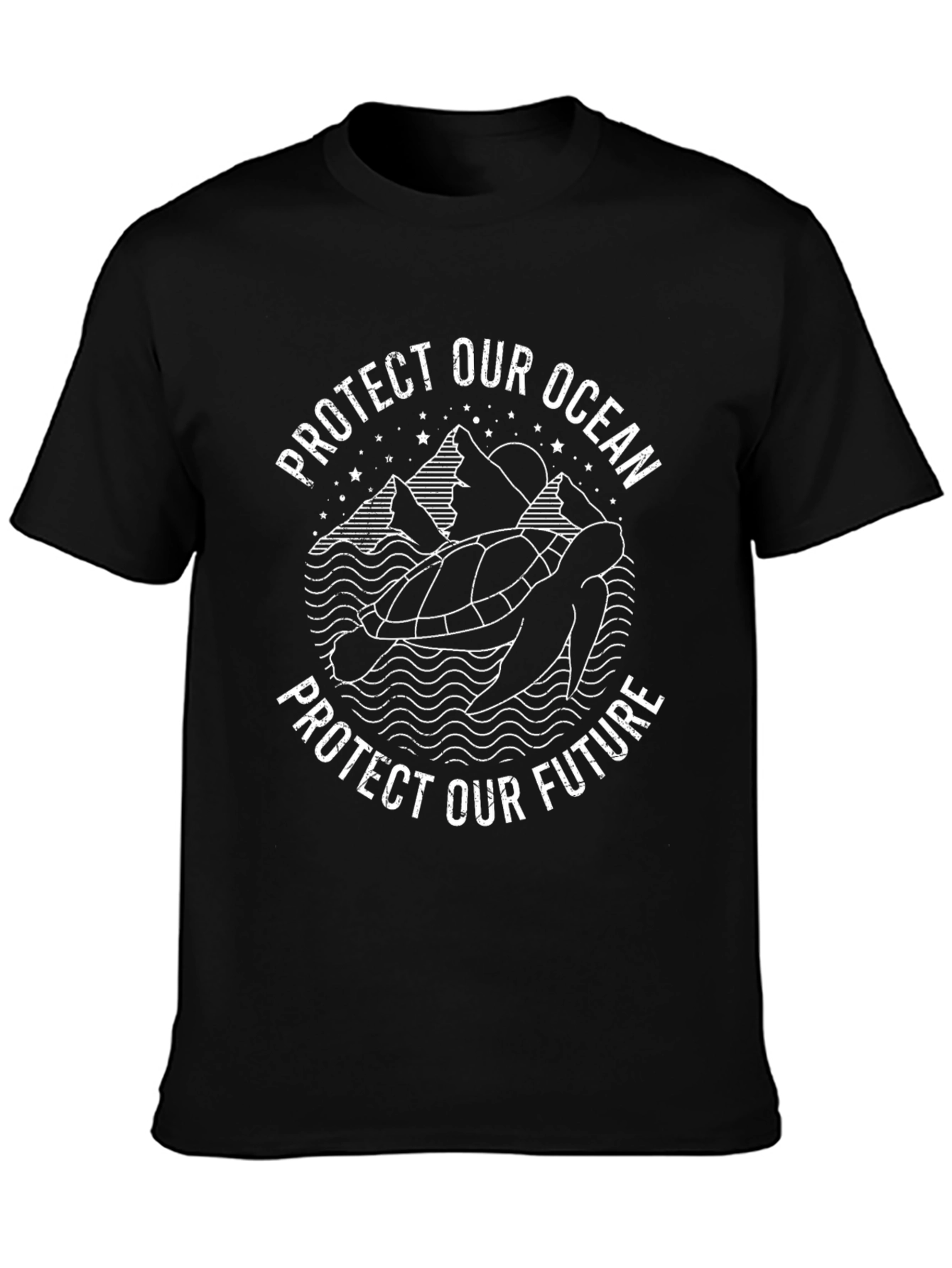 Protect Our Ocean Turtle Graphic T-Shirt