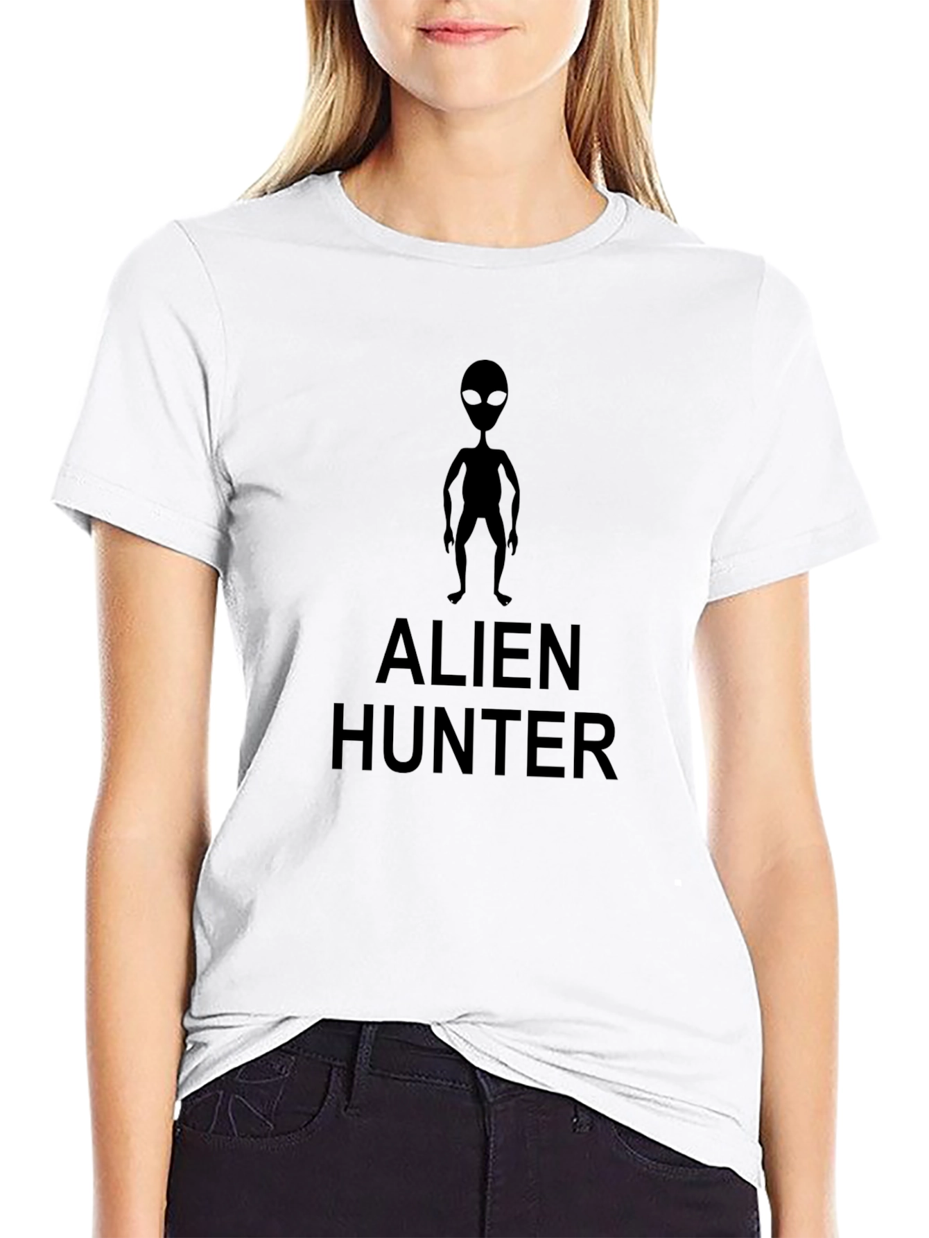 Alien Hunter Graphic T-Shirt - Black
