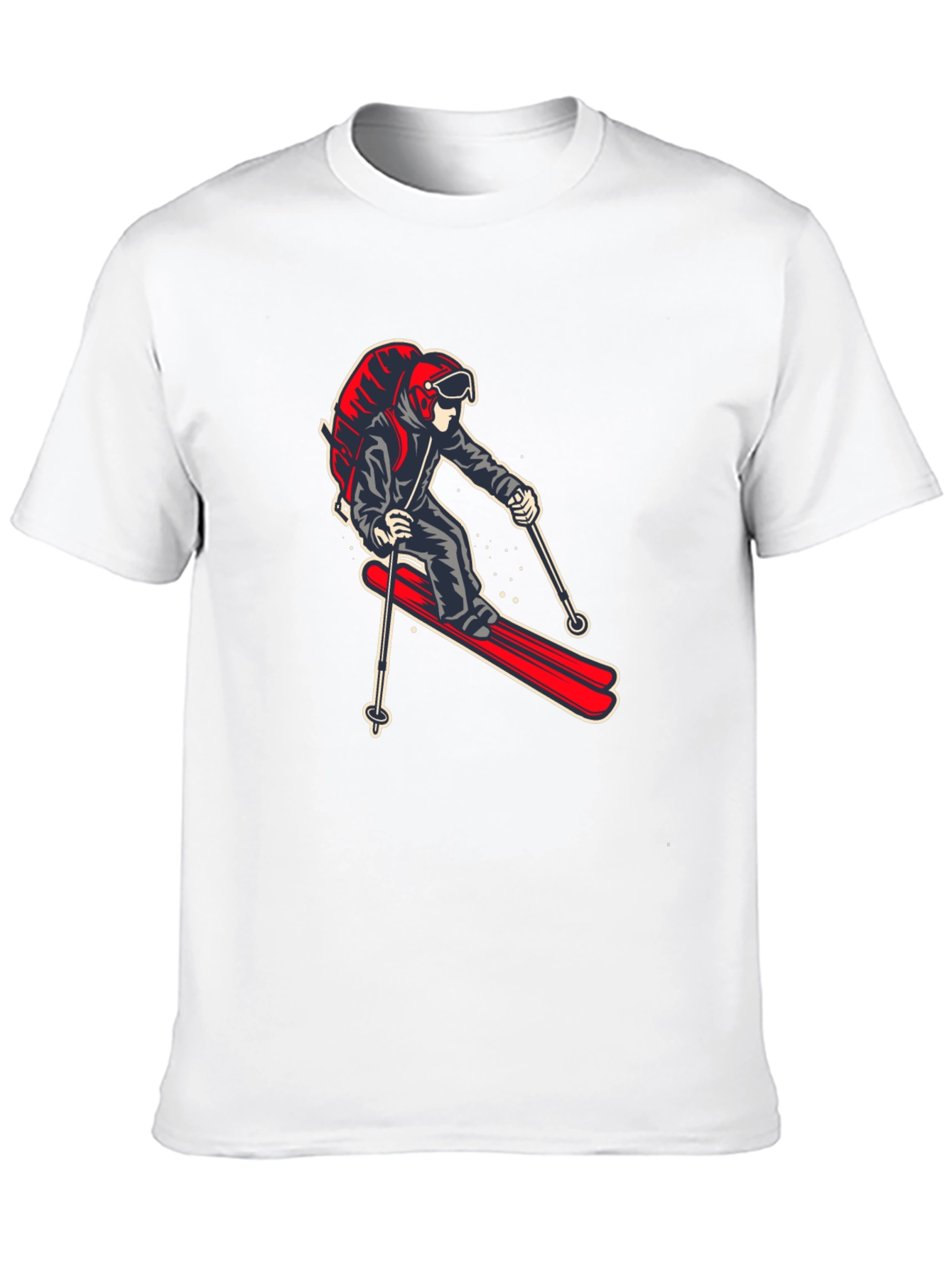 Skier Graphic Tee - Black T-Shirt