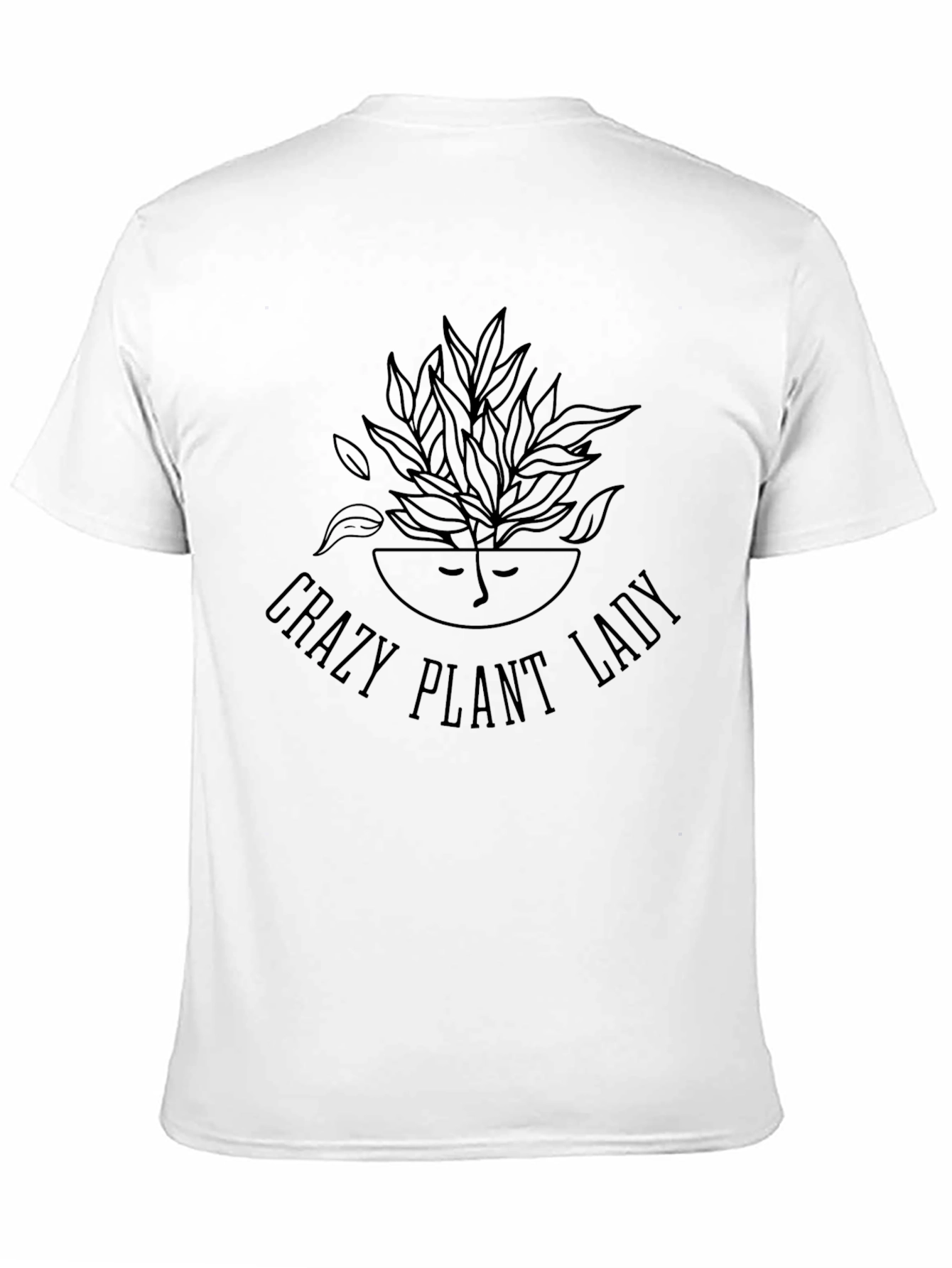 Crazy Plant Lady Graphic Tee - Black Unisex T-Shirt