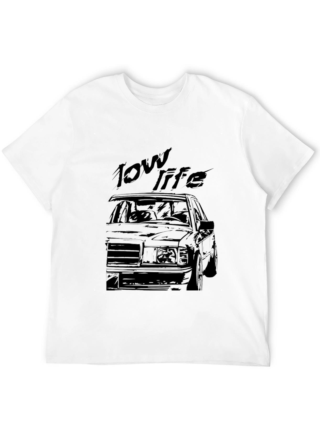 Low Life Car Graphic Black T-Shirt