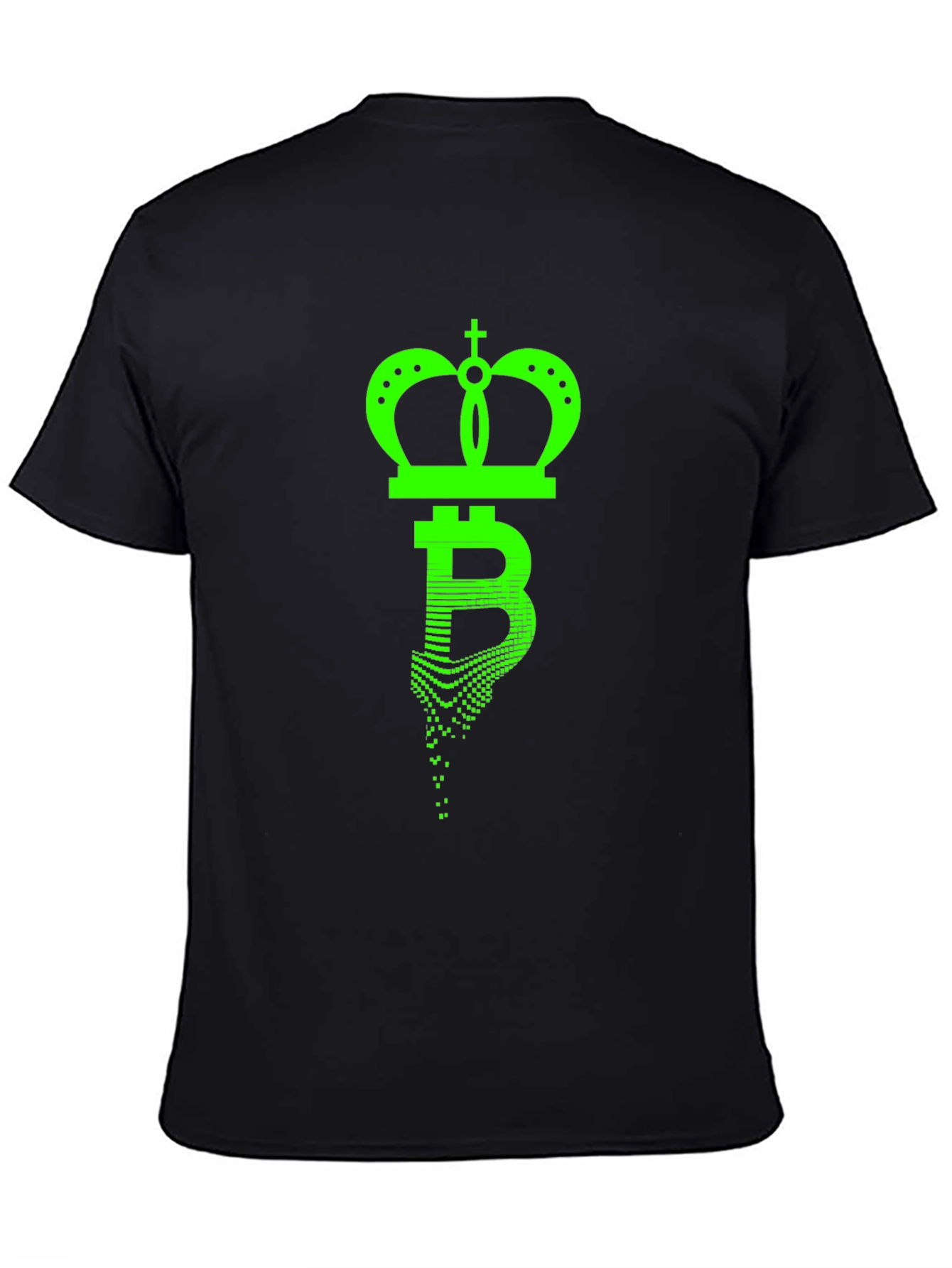 Bitcoin King Black T-Shirt - Crypto Crown Tee