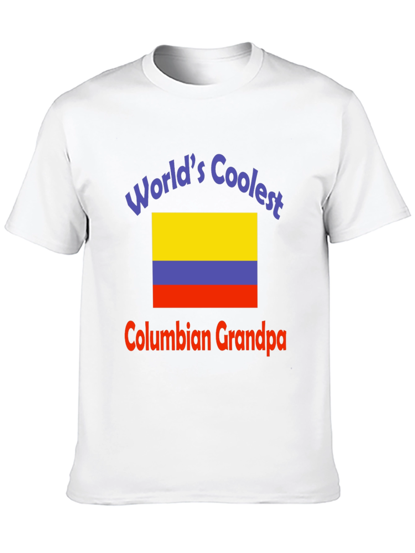 Worlds Coolest Colombian Grandpa Black T-Shirt