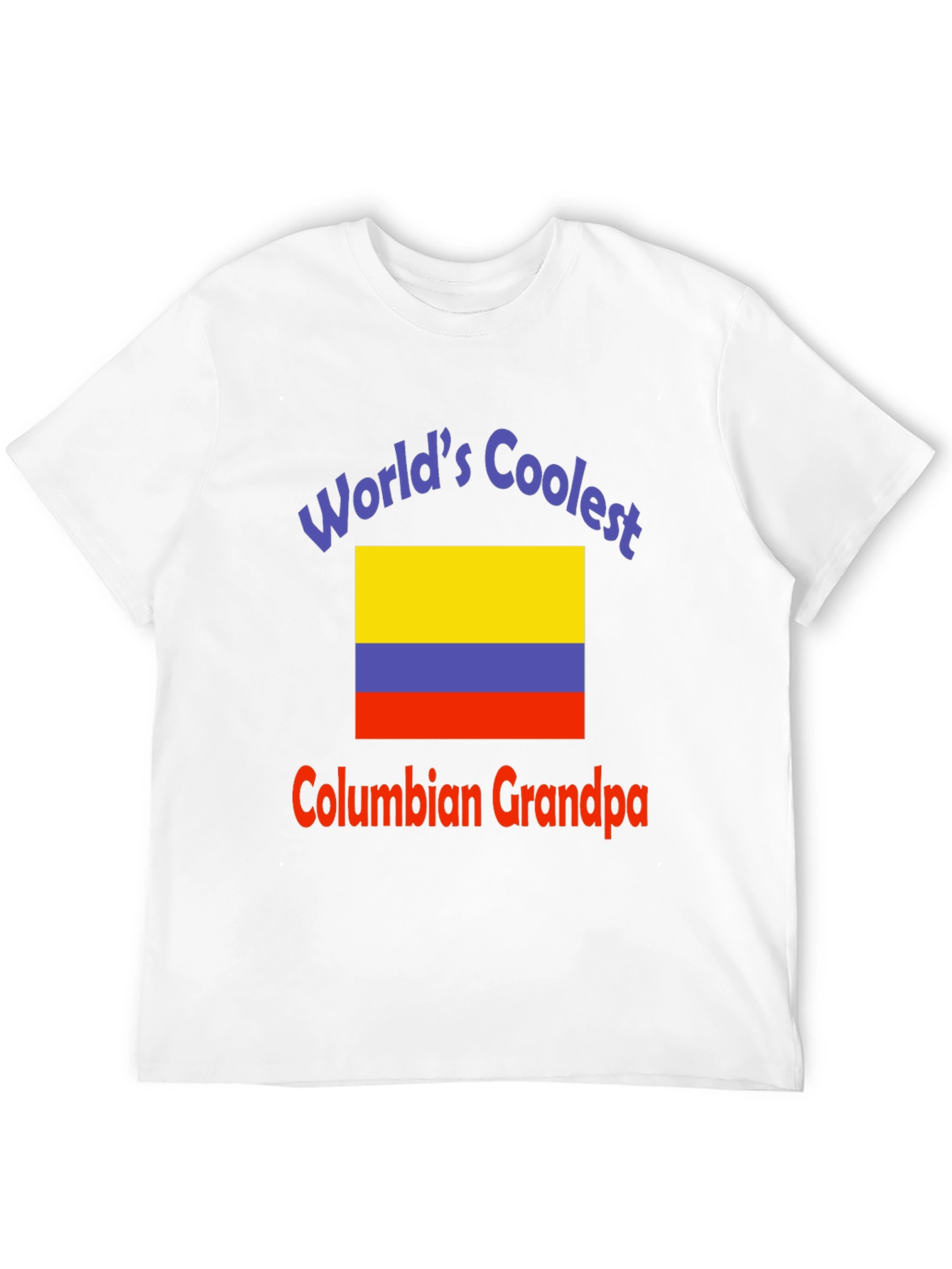 Worlds Coolest Colombian Grandpa Black T-Shirt