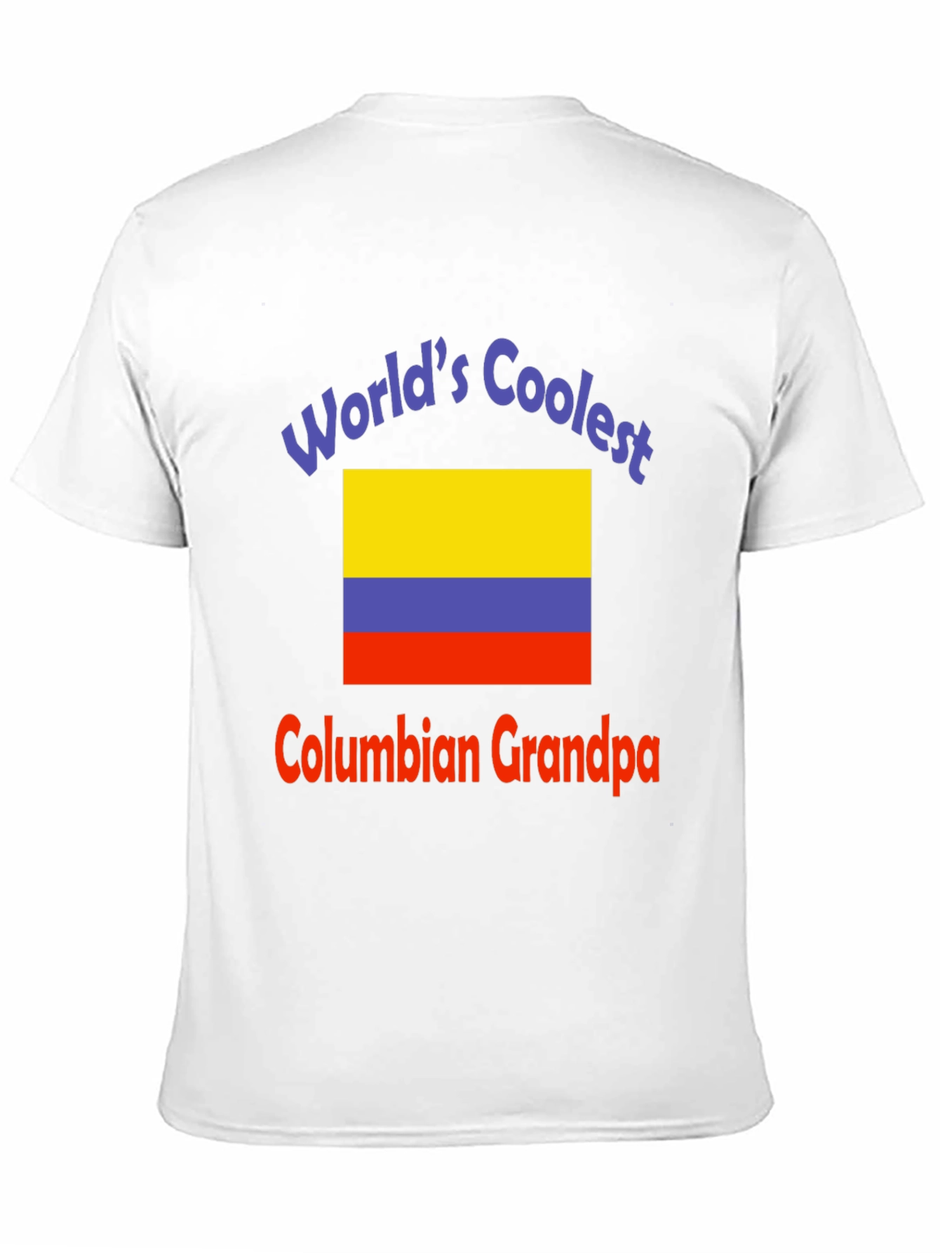 Worlds Coolest Colombian Grandpa Black T-Shirt