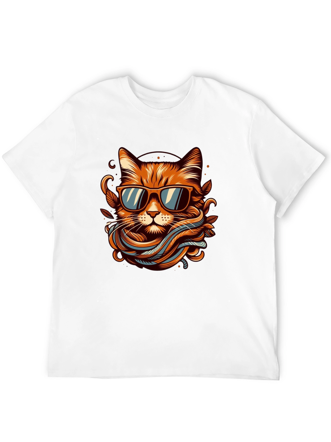 Cool Cat Graphic Tee - Mens Black T-Shirt