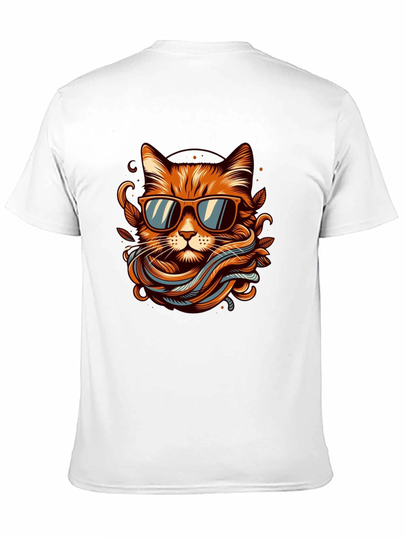 Cool Cat Graphic Tee - Mens Black T-Shirt