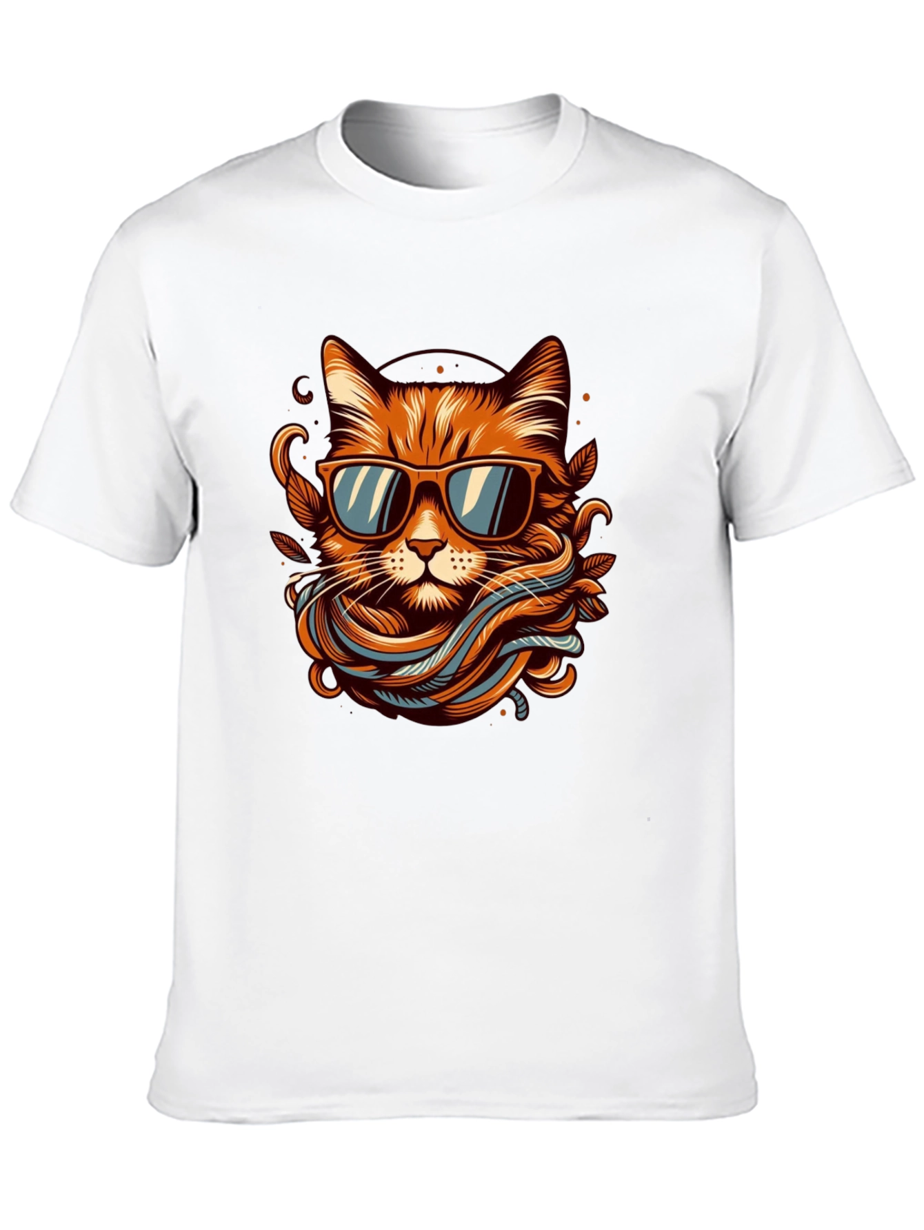 Cool Cat Graphic Tee - Mens Black T-Shirt