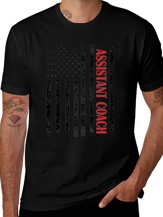 Assistant Coach US Flag Graphic Tee