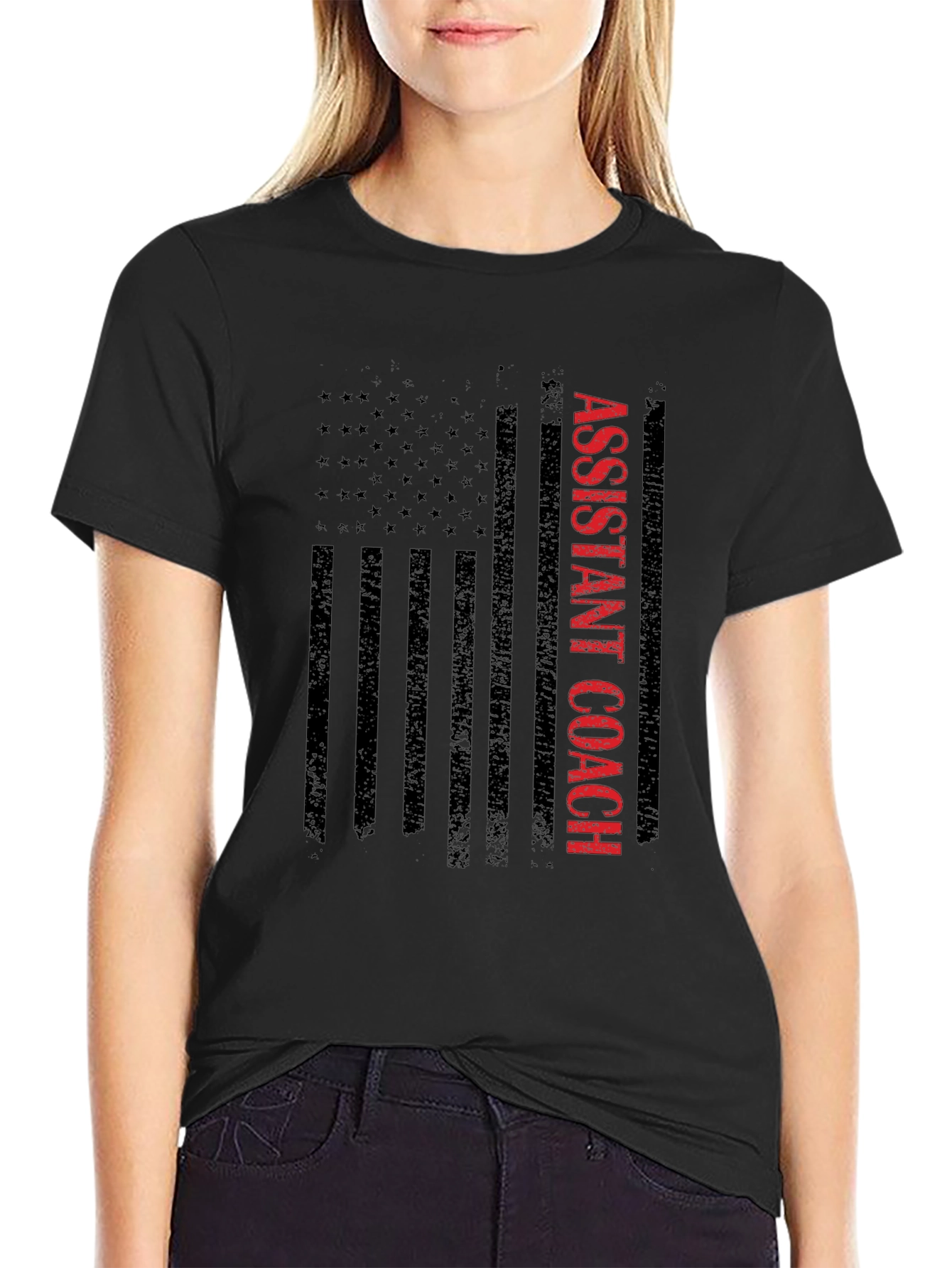 Assistant Coach US Flag Graphic Tee