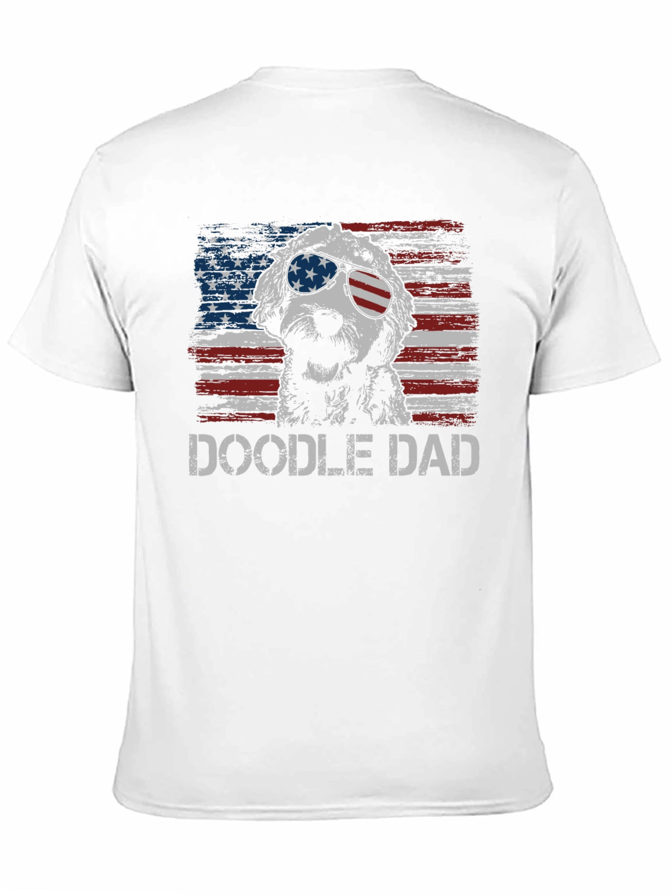 Doodle Dad USA Flag T-Shirt