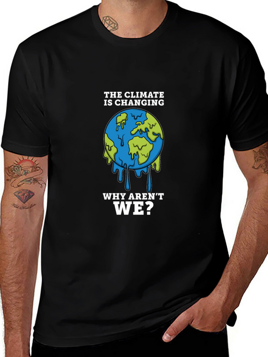 Climate Change Awareness T-Shirt - Earth Design