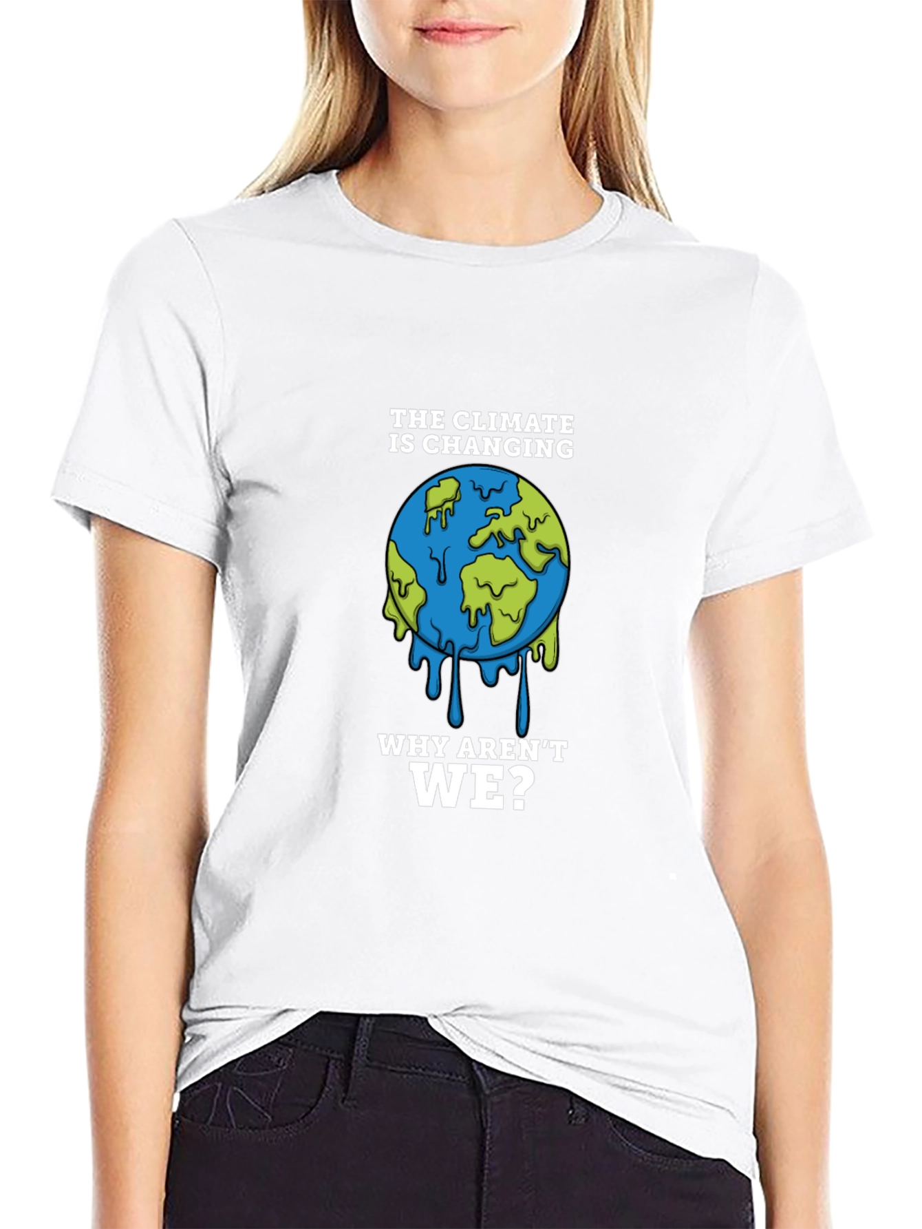 Climate Change Awareness T-Shirt - Earth Design
