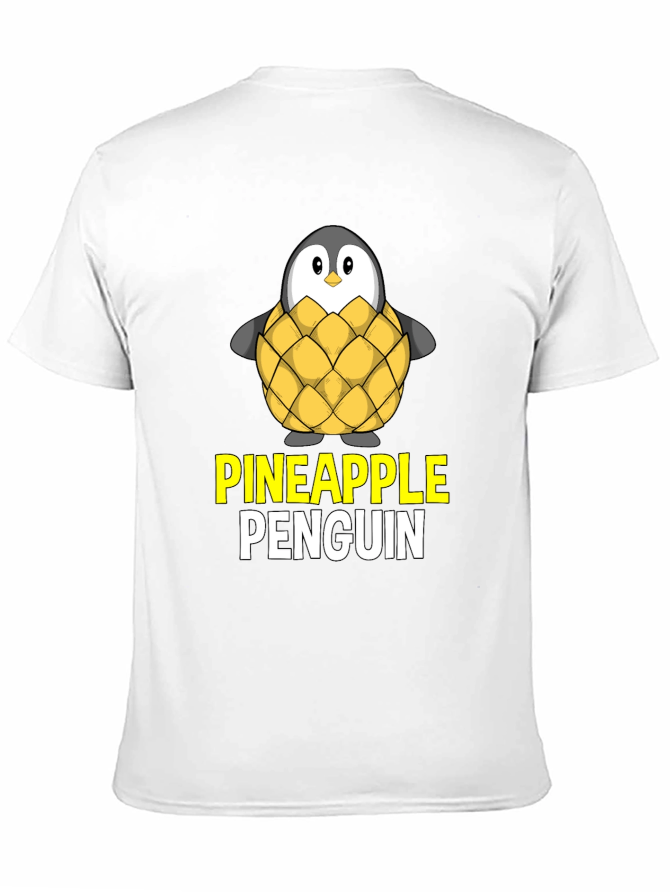 Pineapple Penguin Graphic T-Shirt - Unique Design