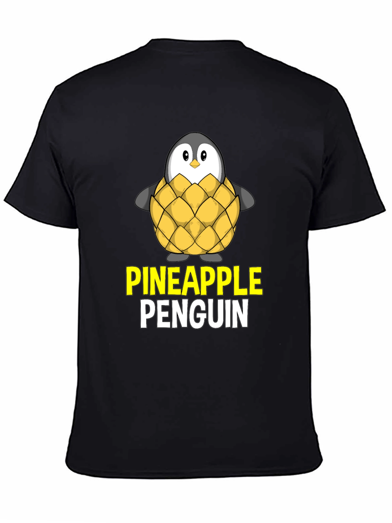 Pineapple Penguin Graphic T-Shirt - Unique Design