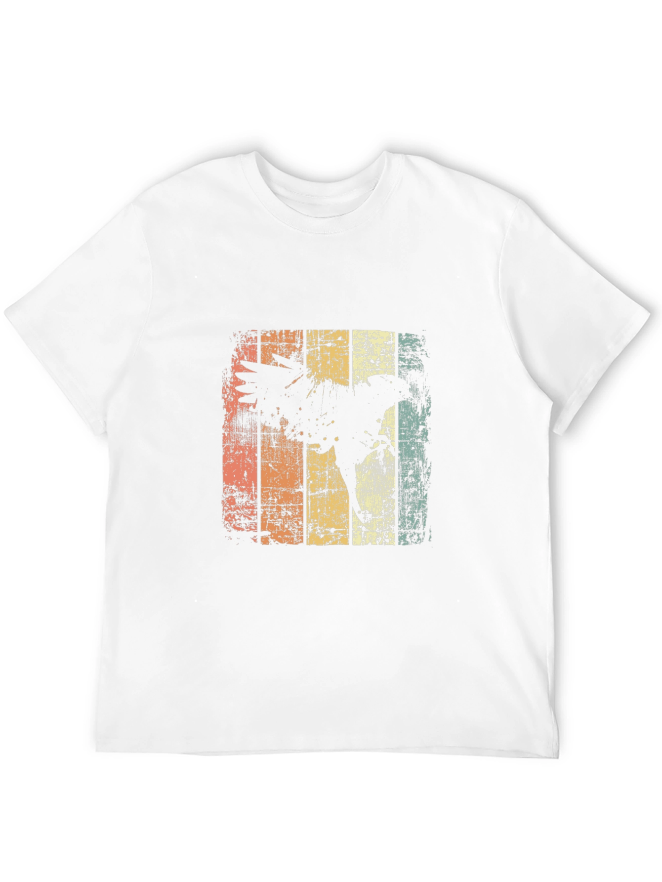 Retro Eagle Graphic Tee - Mens Black T-Shirt