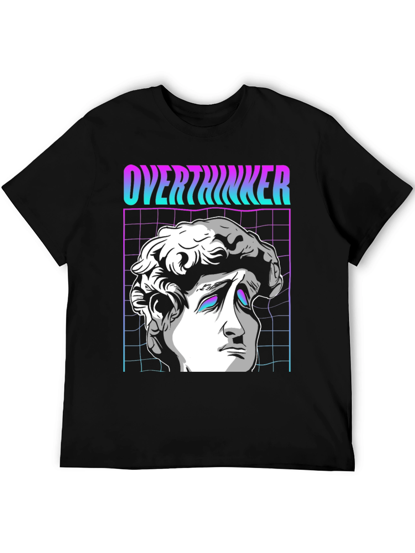 Overthinker Vaporwave T-Shirt - Aesthetic Design