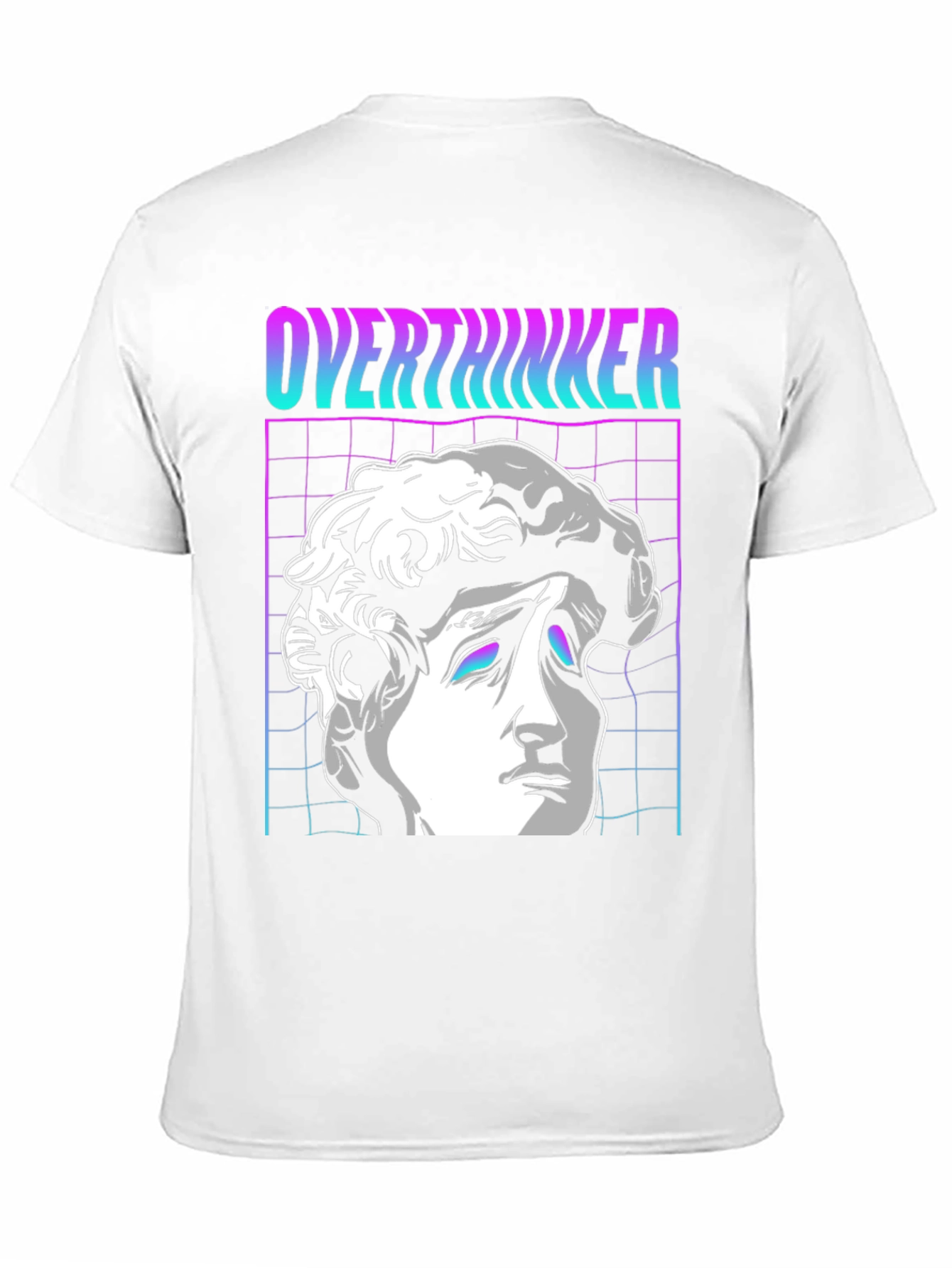 Overthinker Vaporwave T-Shirt - Aesthetic Design