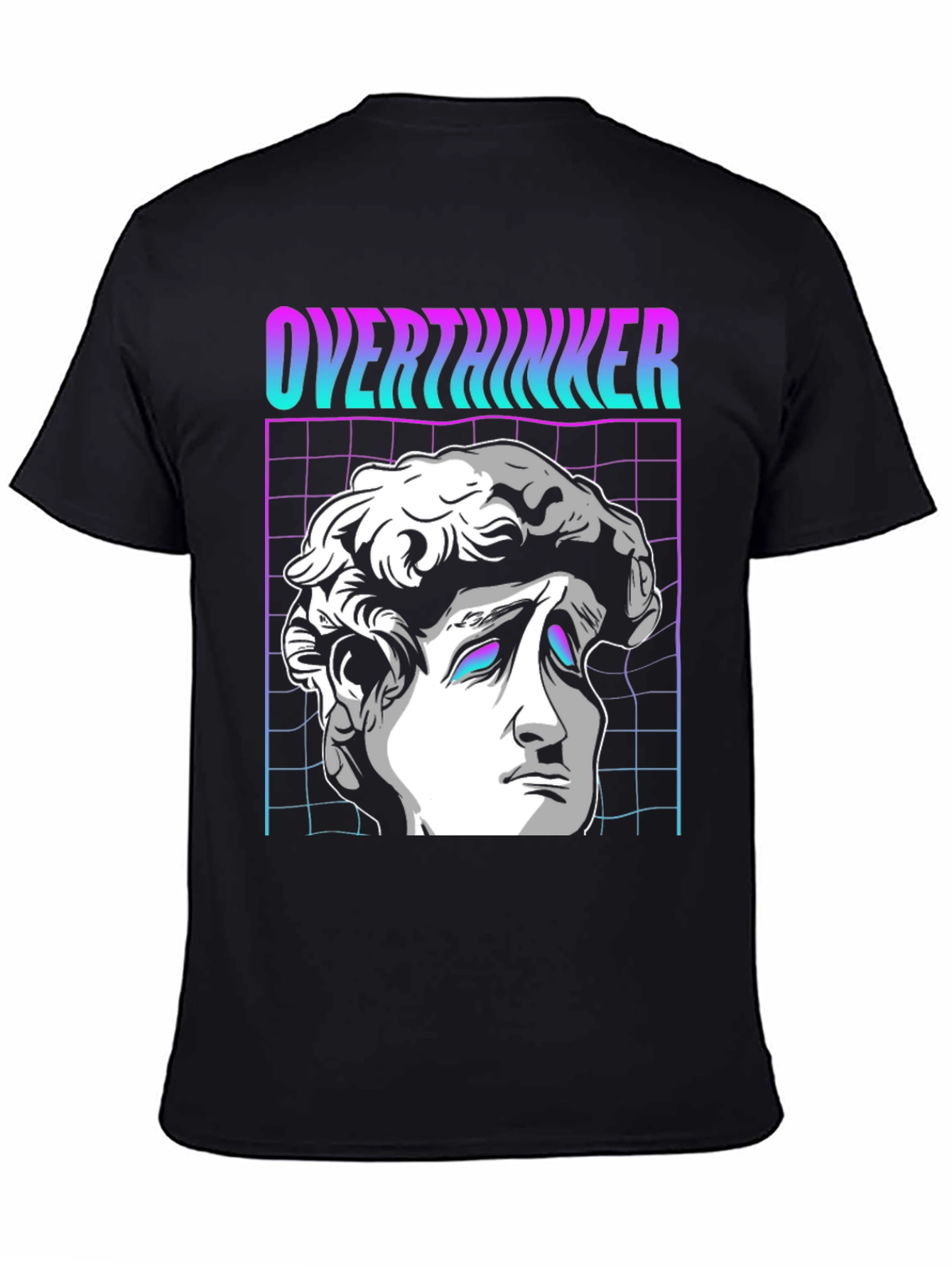 Overthinker Vaporwave T-Shirt - Aesthetic Design