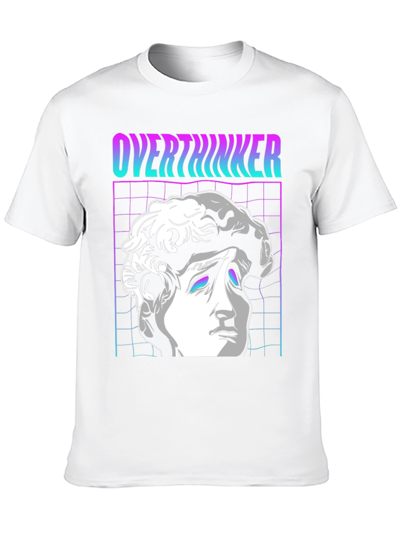 Overthinker Vaporwave T-Shirt - Aesthetic Design