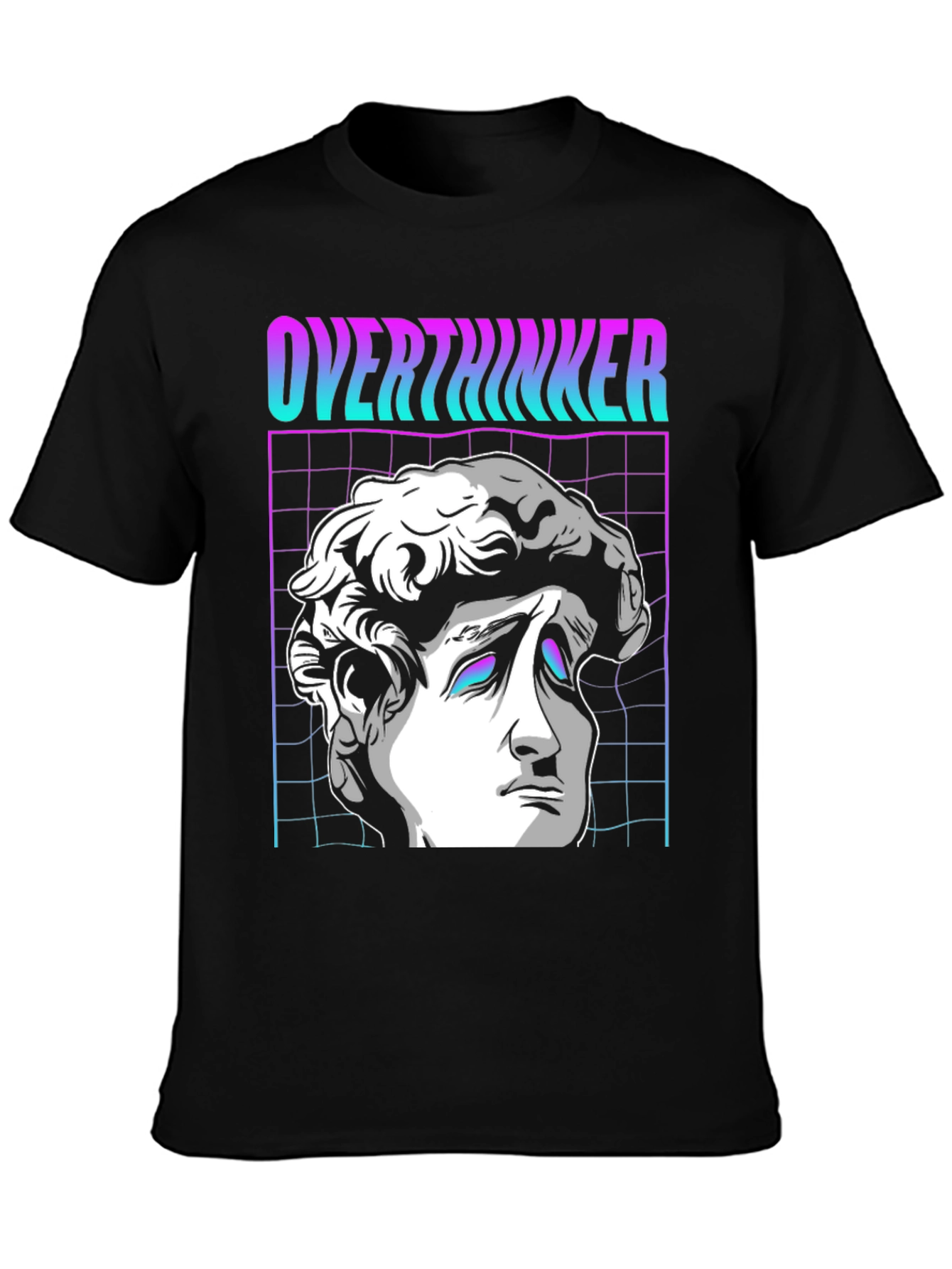 Overthinker Vaporwave T-Shirt - Aesthetic Design