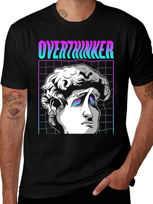 Overthinker Vaporwave T-Shirt - Aesthetic Design