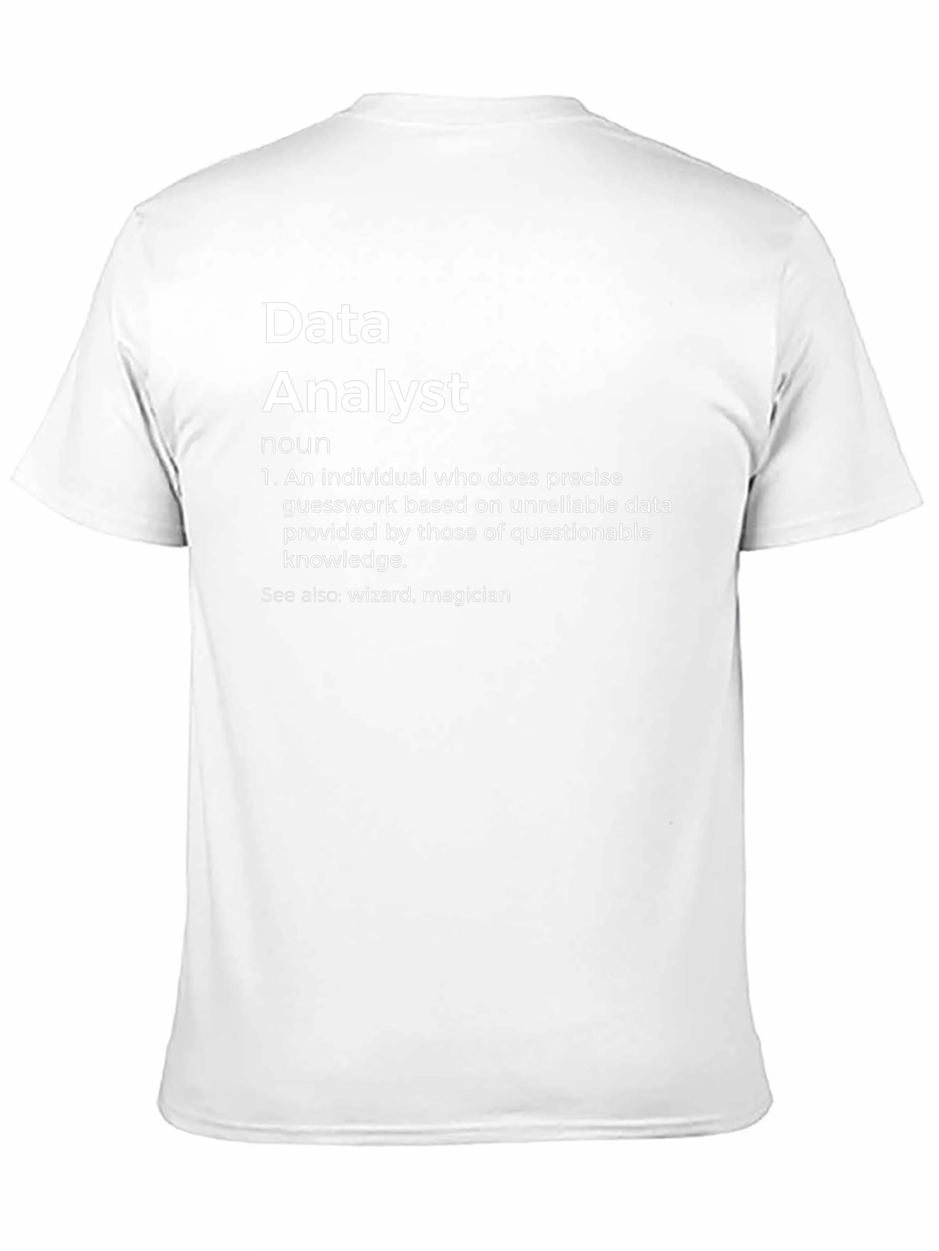 Data Analyst Definition Graphic Tee - Black