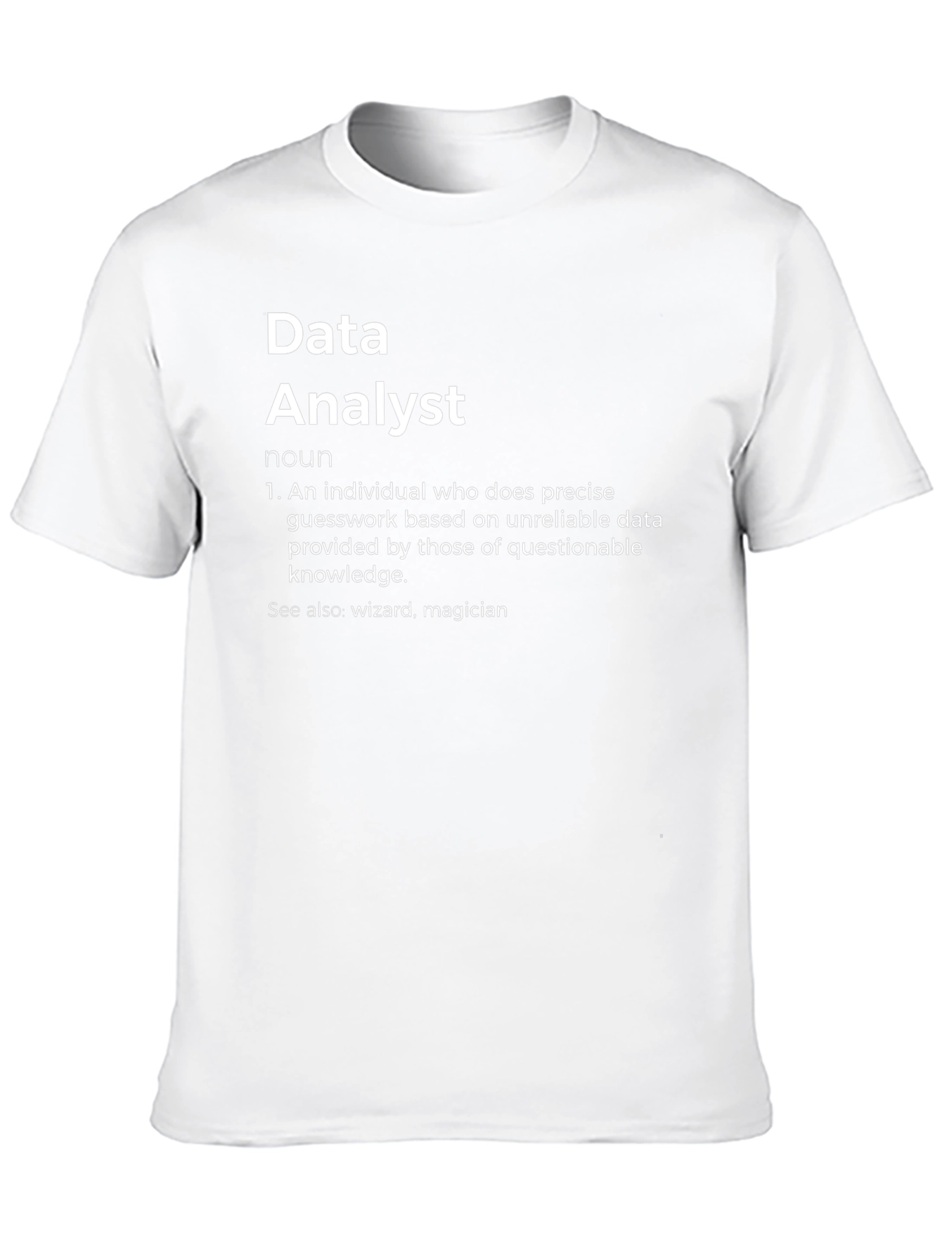 Data Analyst Definition Graphic Tee - Black