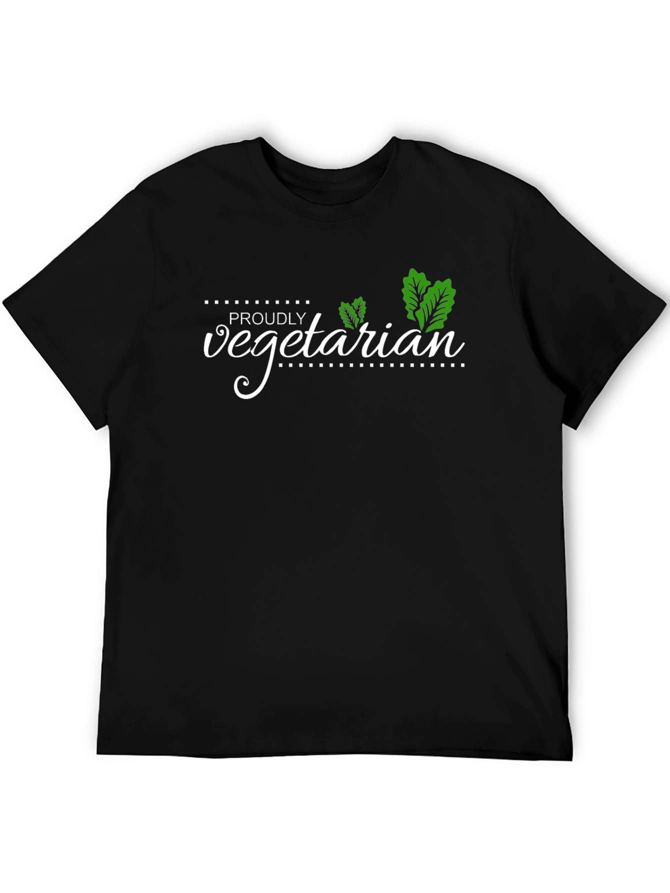 Proudly Vegetarian Black T-Shirt