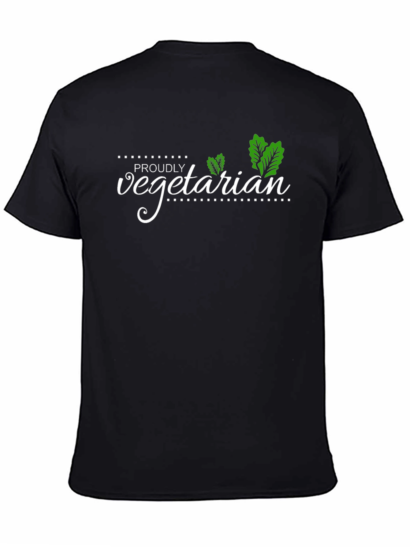 Proudly Vegetarian Black T-Shirt