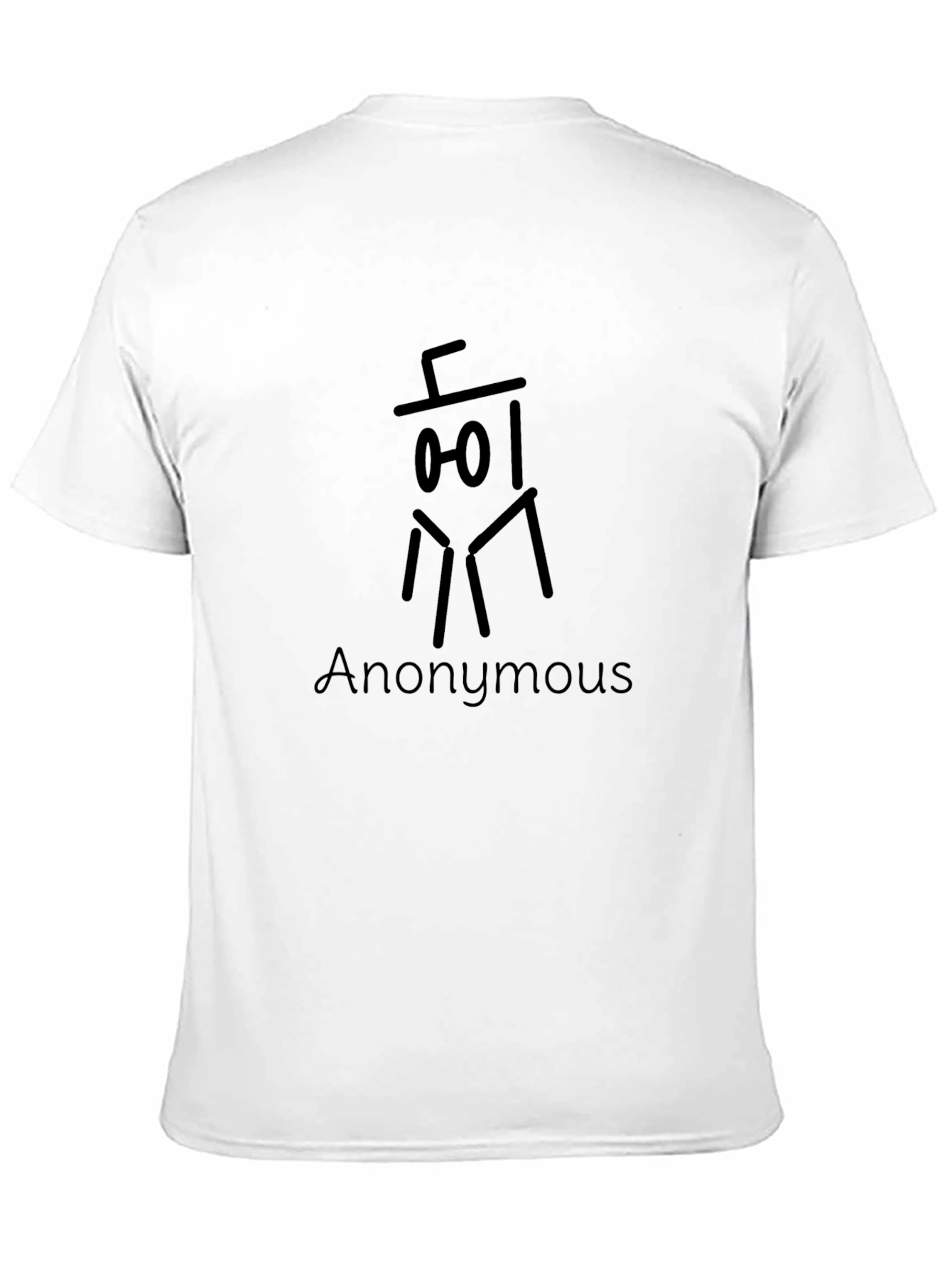 Anonymous Graphic Print Black T-Shirt