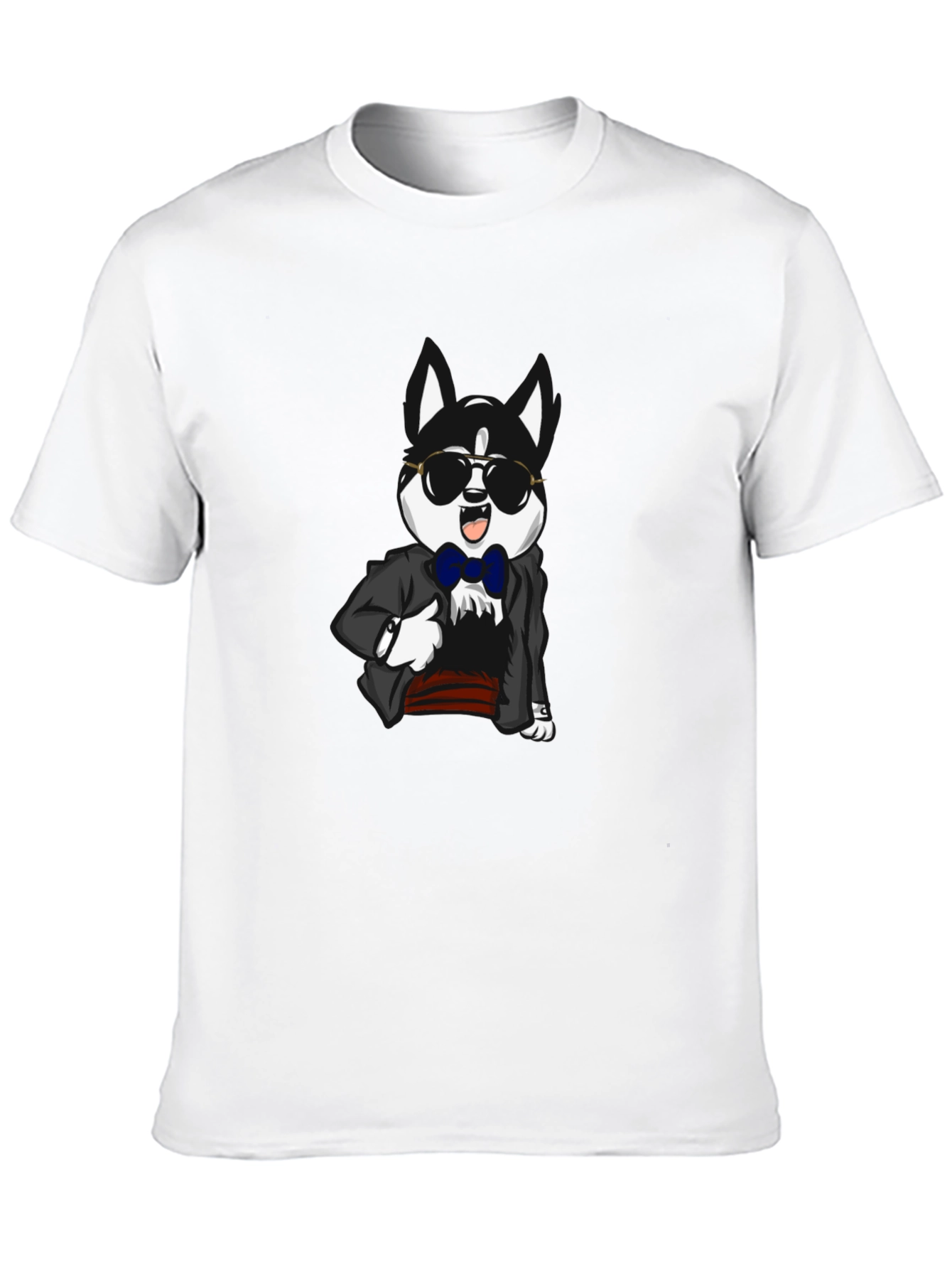 Dog in Suit Graphic T-Shirt