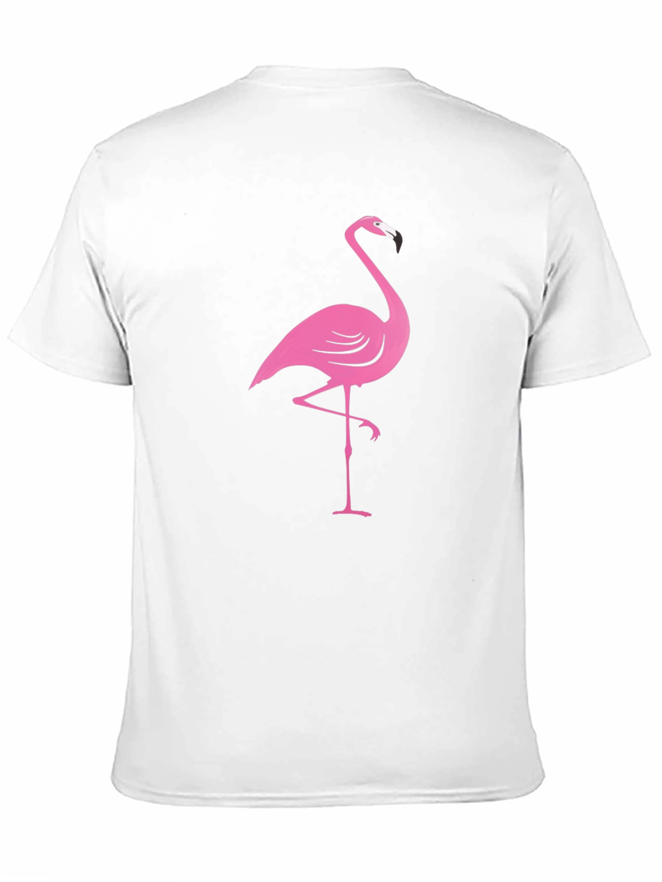 Pink Flamingo Black T-Shirt