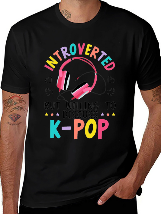 Introverted K-Pop Music Lover T-Shirt