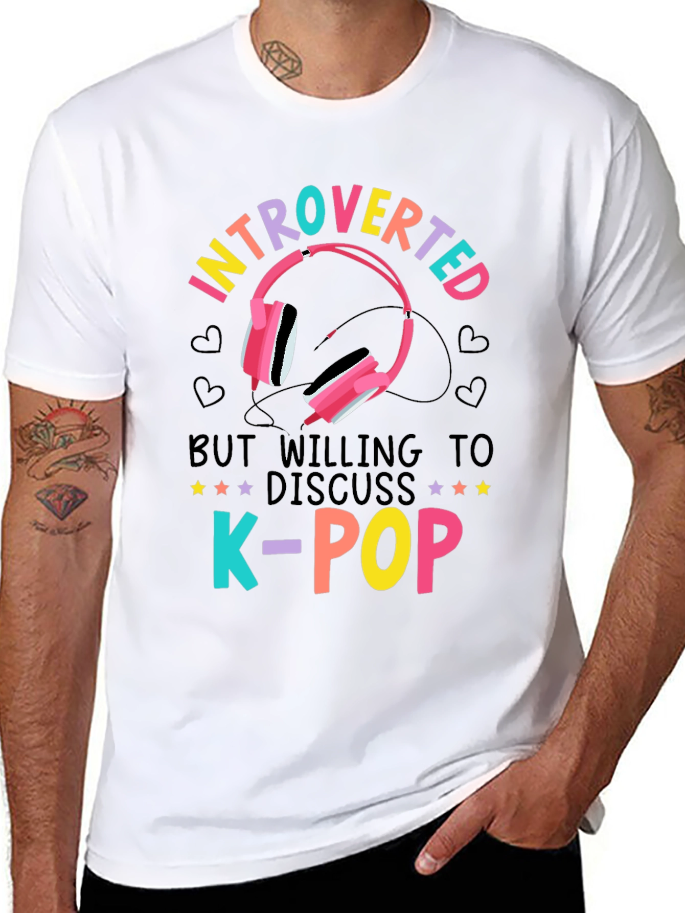 Introverted K-Pop Music Lover T-Shirt