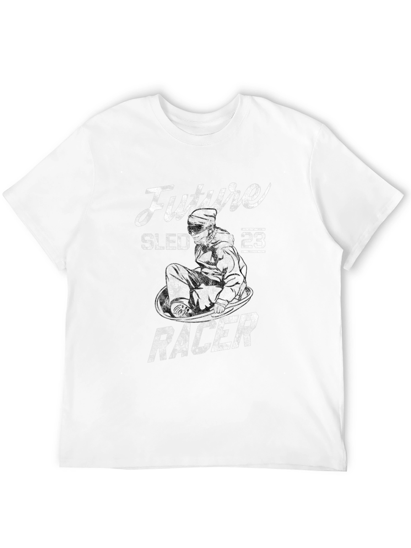 Future Sled Racer Graphic Tee - Black Cotton T-Shirt
