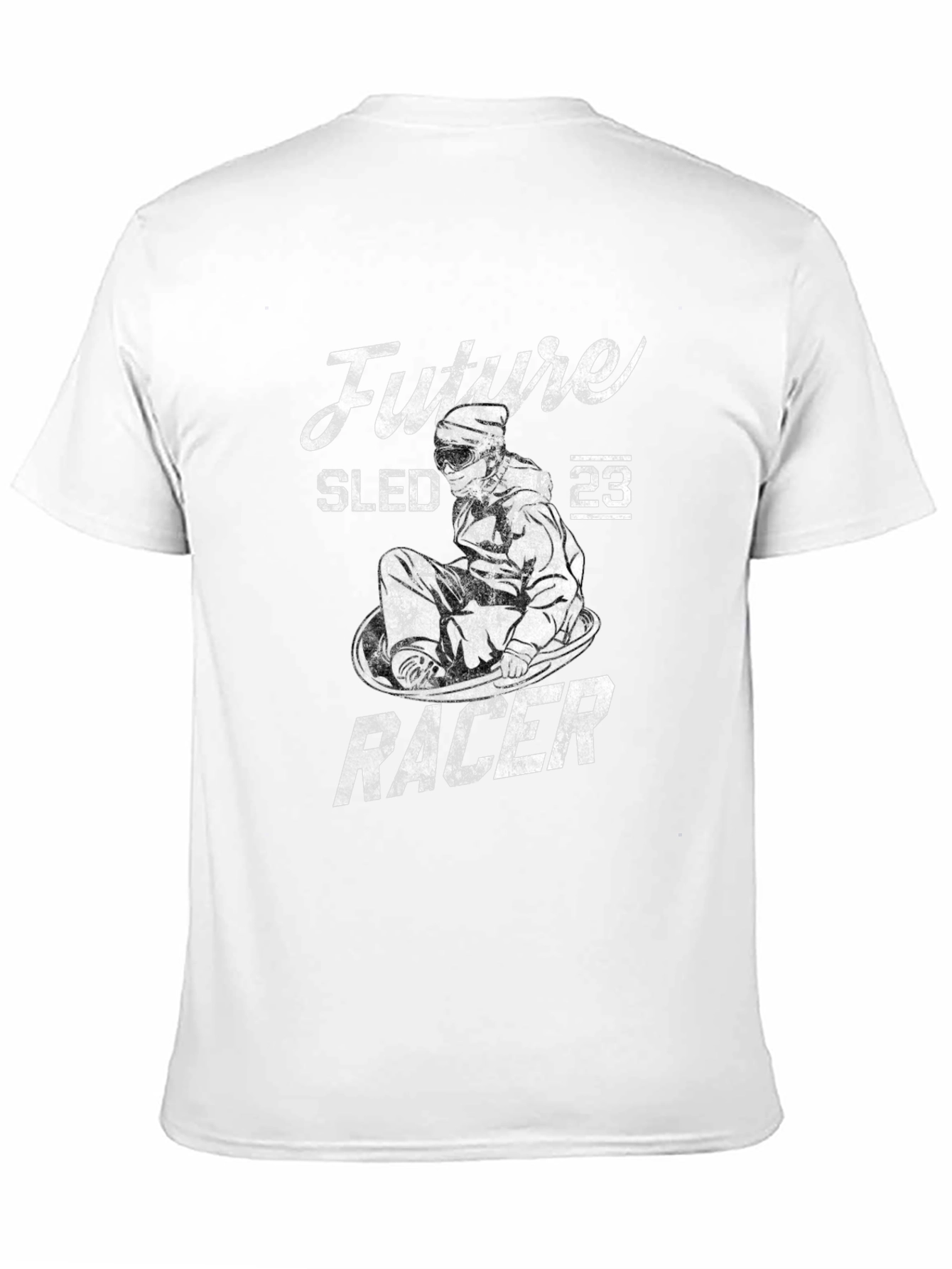 Future Sled Racer Graphic Tee - Black Cotton T-Shirt
